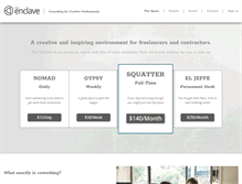 Tablet Screenshot of enclavecoop.com
